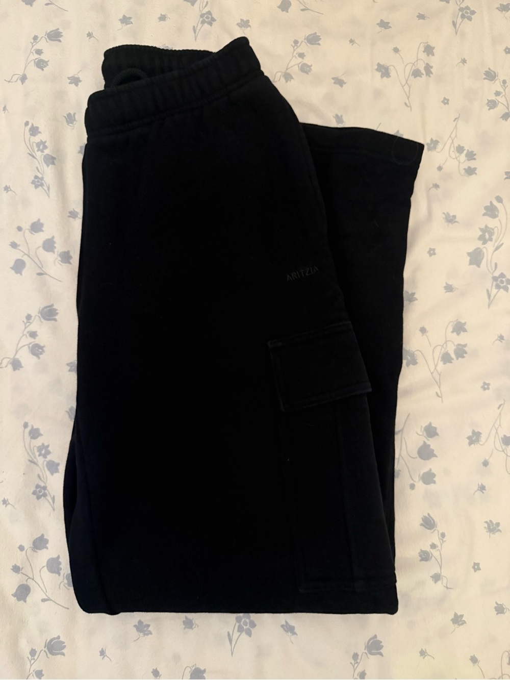 Aritzia Black Cargo Joggers